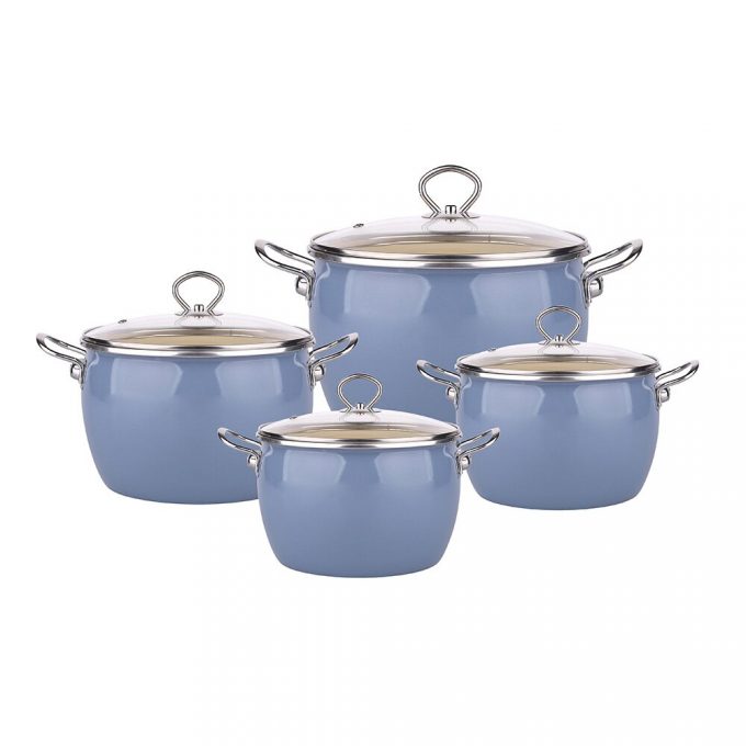 Belfry Kitchen Severus 4 Pieces Steel Cookware Set