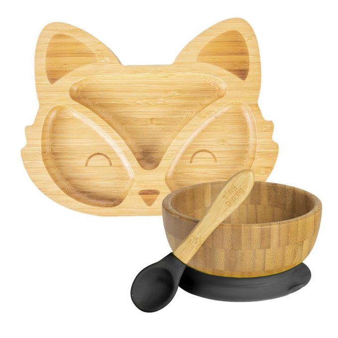 Children's Fox Dinnerware Set, Service for 1