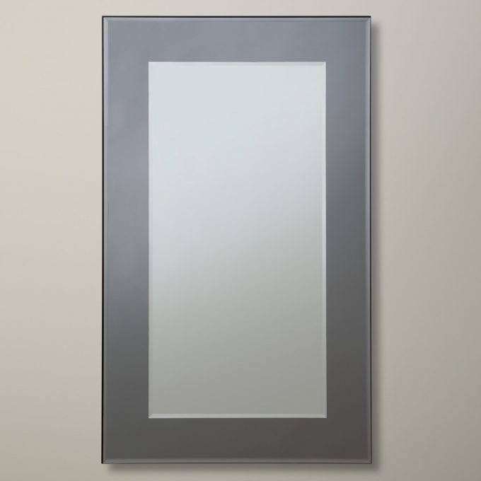 John Lewis & Partners Marietta Wall Mirror, Smoke, 101 x 75cm