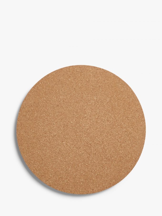 John Lewis & Partners Round Cork Placemats, Set of 4, Natural