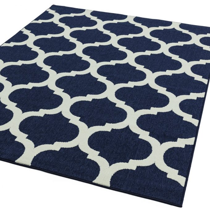 Schaeffer Blue/White Indoor/Outdoor Rug