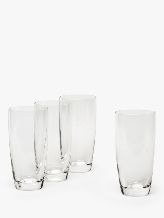 John Lewis ANYDAY Dine Highball Glass, Set of 4, 435ml, Clear