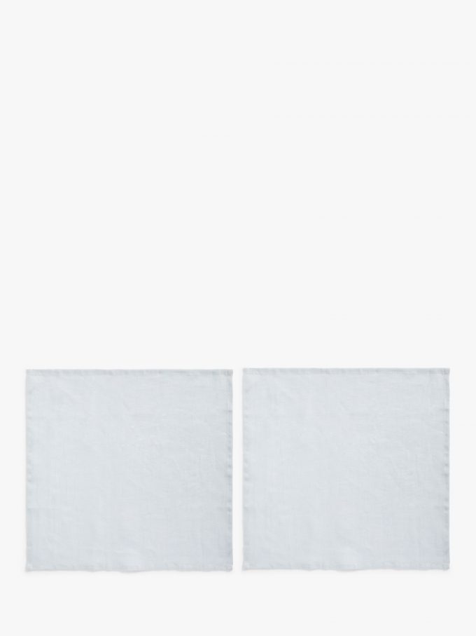 John Lewis GOTS Organic Linen Napkins, Set of 2