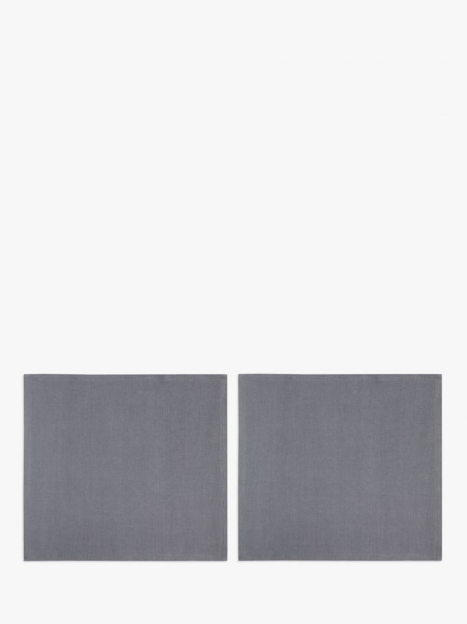 John Lewis GOTS Organic Linen Napkins, Set of 2