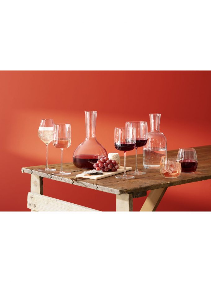 LSA International Borough Red Wine Glasses, Set of 4, 450ml, Clear