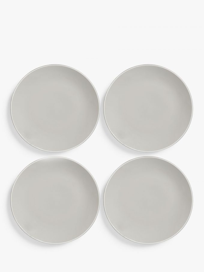 John Lewis Puritan Dinner Plates, Set of 4, 27.8cm