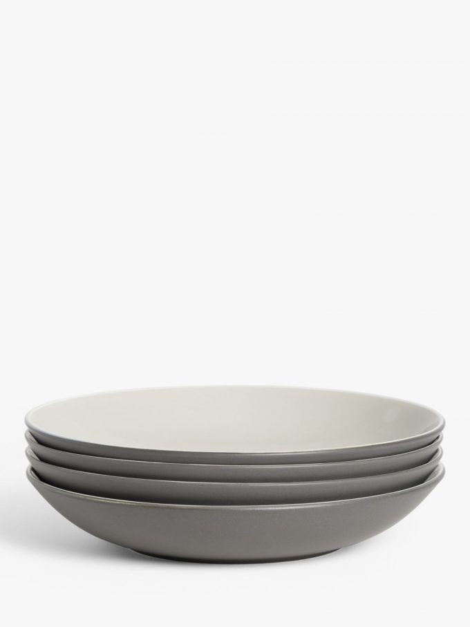 John Lewis Puritan Pasta Bowls, Set of 4, 25.3cm