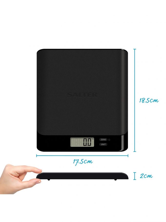 Salter Arc Pro Stainless Steel Platform Digital Kitchen Scale, 5kg