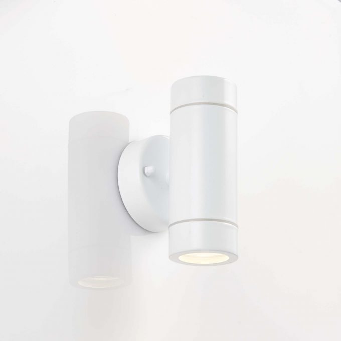 Vogue Lighting Alonzo Outdoor 2 Light Wall Light White