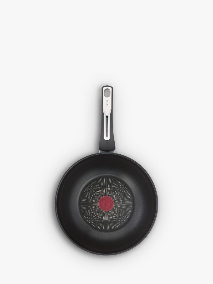 Tefal Emotion Stainless Steel Non-Stick Wok / Stir Frying Pan, 28cm