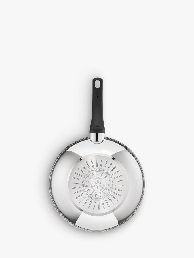 Tefal Emotion Stainless Steel Non-Stick Wok / Stir Frying Pan, 28cm