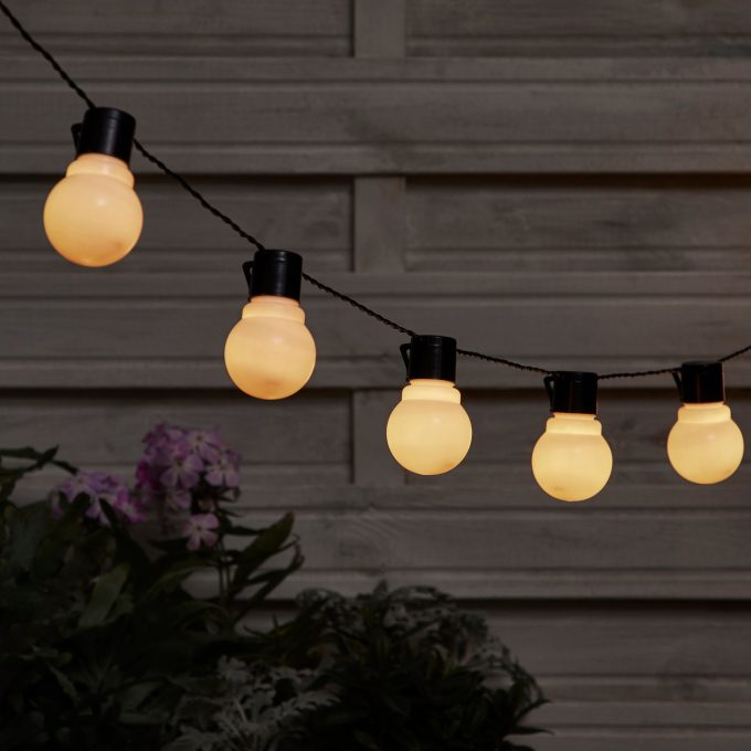 5m 20 LED Festoon Outdoor String Lights White