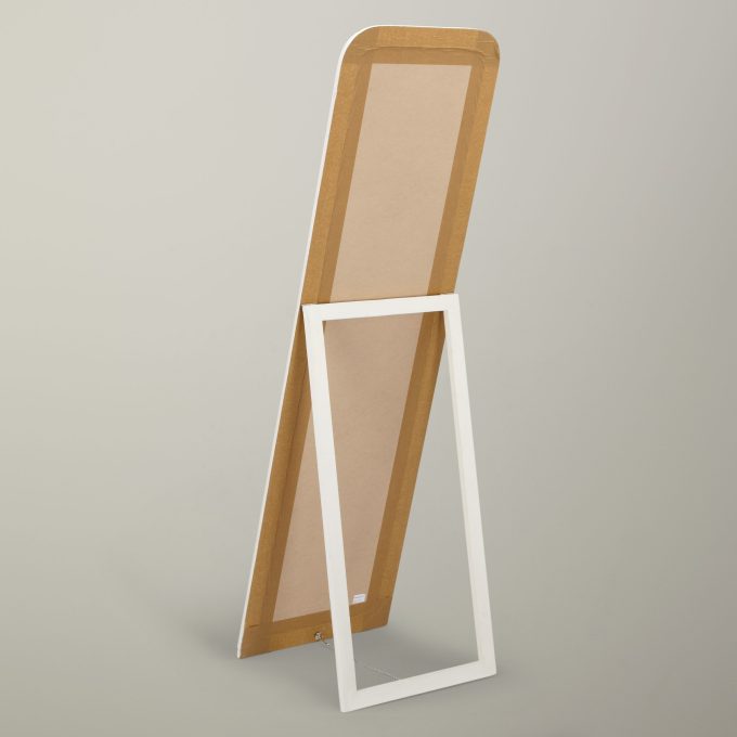 John Lewis Distressed Cheval Mirror, 170 x 50cm, Cream