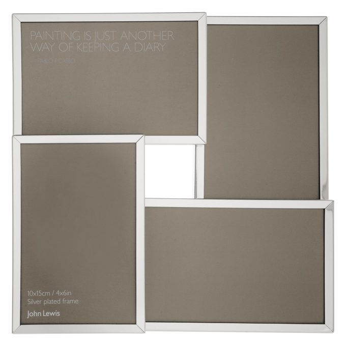 John Lewis Daya Multi-aperture Photo Frame, 4 Photo, 4 x 6 (10 x 15cm)