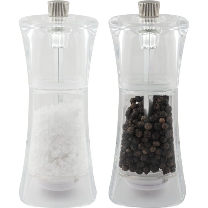 Belfry Kitchen Salt And Pepper Mill/ Shaker Set With Ceramic Grinder (Set Of 2)