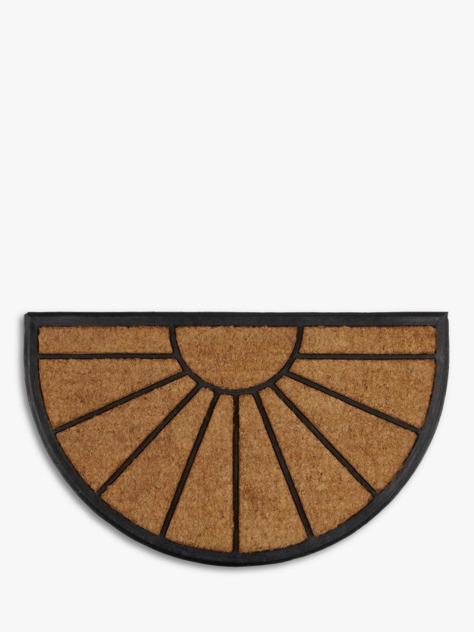 John Lewis Sunburst Rubber and Coir Door Mat Rug