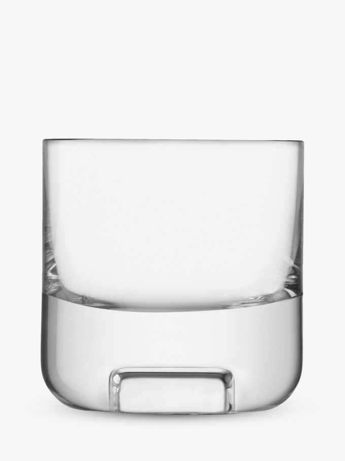 LSA International Cask Whisky Glass Tumbler, Set of 2, 240ml, Clear