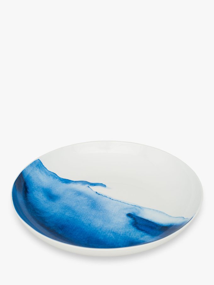 Rick Stein Coves of Cornwall Constantine Bay Serving Dish, Blue/White, Dia.32cm