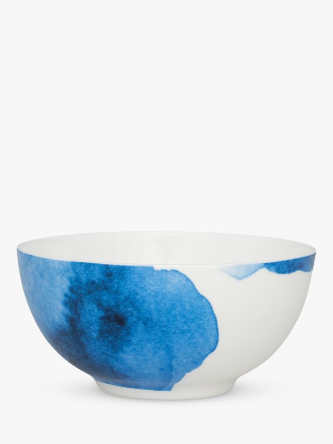 Rick Stein Coves of Cornwall Porthilly Cove Pasta Bowl, Blue/White, Dia.16cm