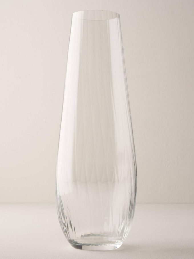 Truly Fluted Crystal Vase, H30.5cm, Clear