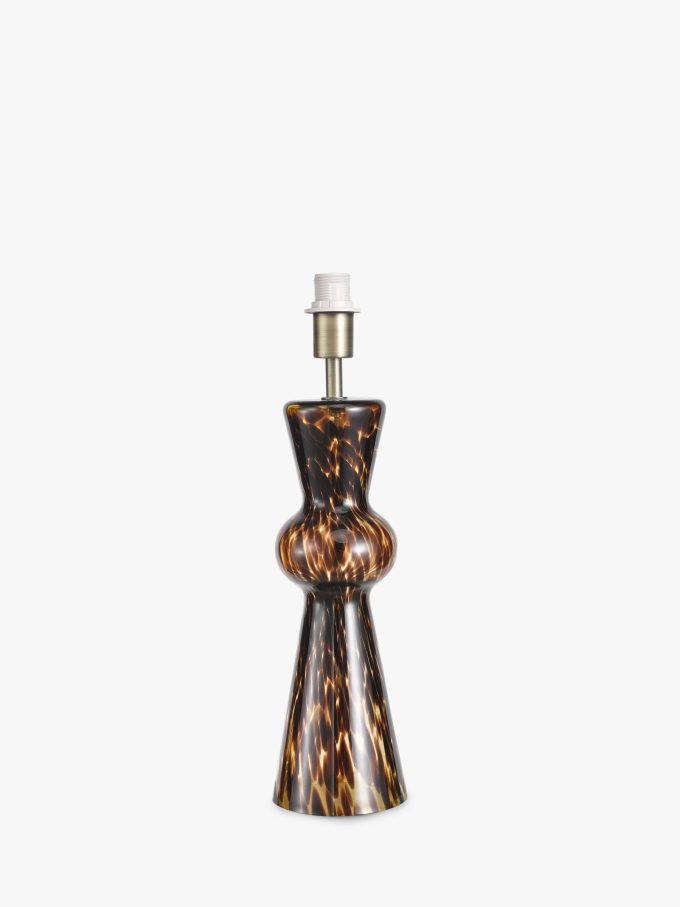 John Lewis Confetti Glass Lamp Base, Tortoiseshell