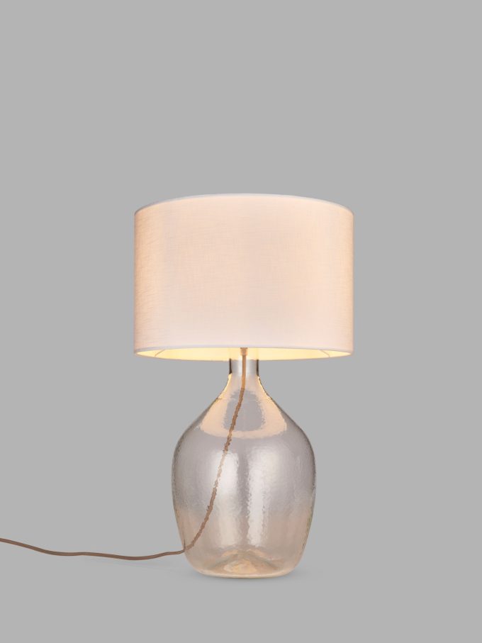 John Lewis Textured Glass Table Lamp