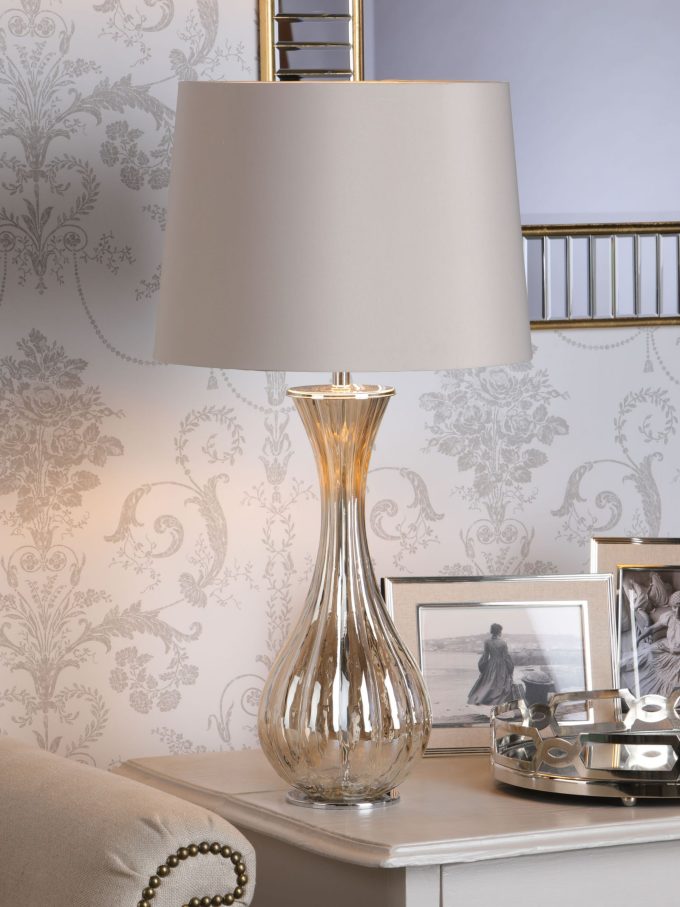 Laura Ashley Nevern Table Lamp, Champagne