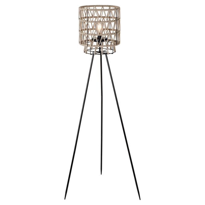 Grey Solar Tripod Floor Lamp, Neutral | Barker & Stonehouse