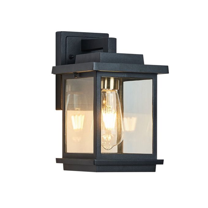 Karlens Black 27.43cm H Outdoor Wall Lantern