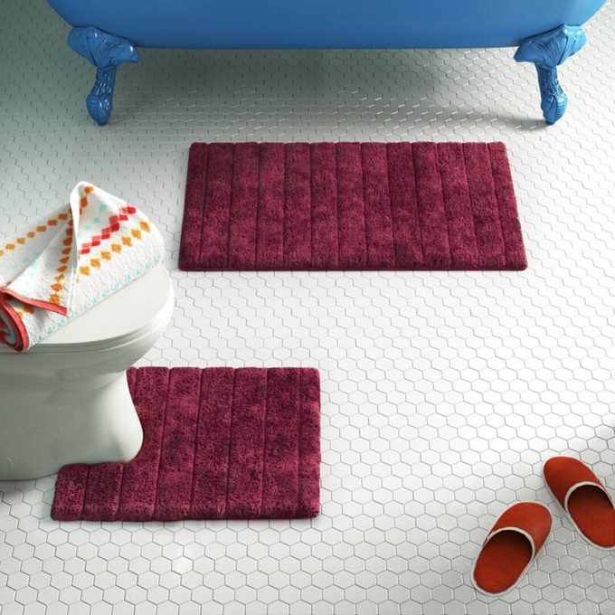 Linear Rib Rectangle Bath Mat