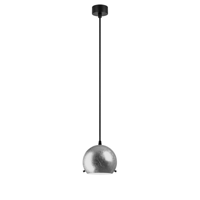 Myoo 1 -Light Globe Pendant with Wrought Iron Accents