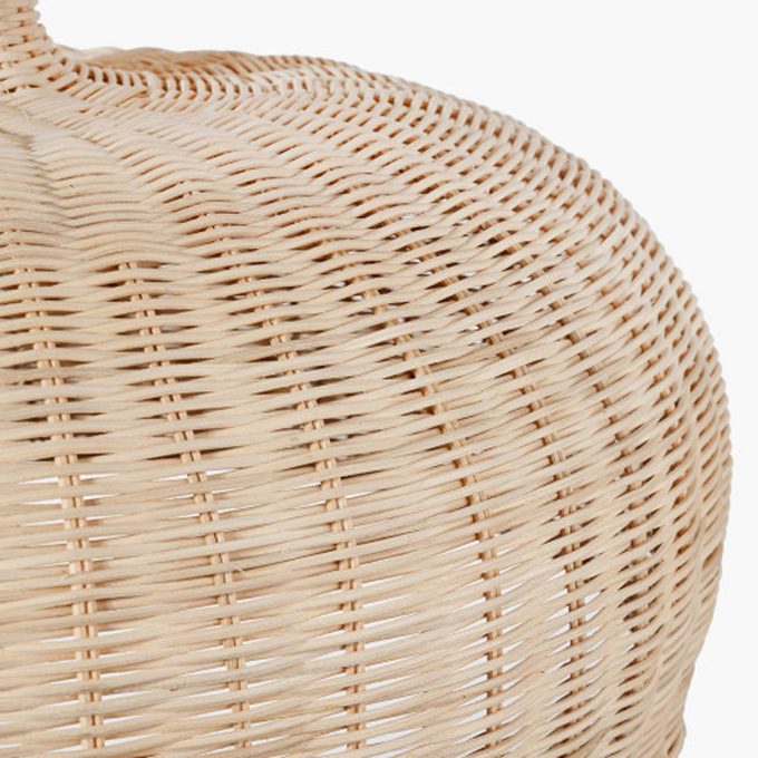 Rattan Dome Pendant Light, Neutral | Barker & Stonehouse