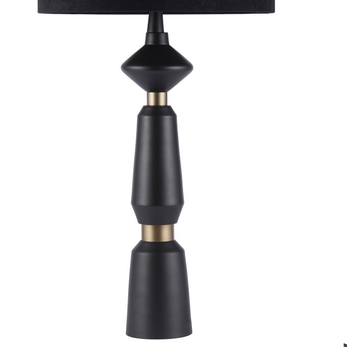 Shaped Black Table Lamp | Barker & Stonehouse