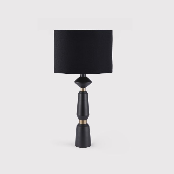 Shaped Black Table Lamp | Barker & Stonehouse