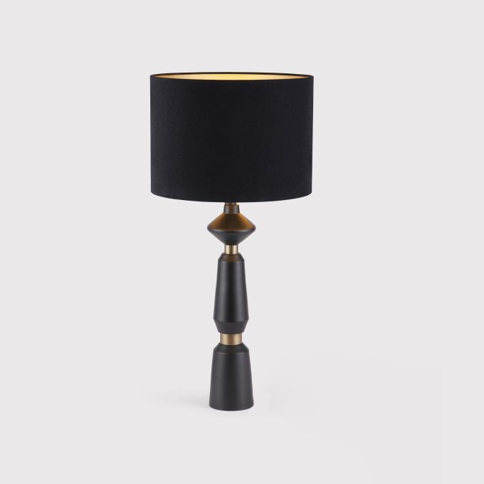 Shaped Black Table Lamp | Barker & Stonehouse